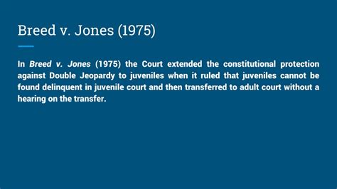 breed vs jones|prohibition against double jeopardy.